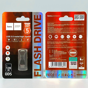 USB флешка 128Gb USB3.0 накопитель информации Hoco UD5 Скоростная