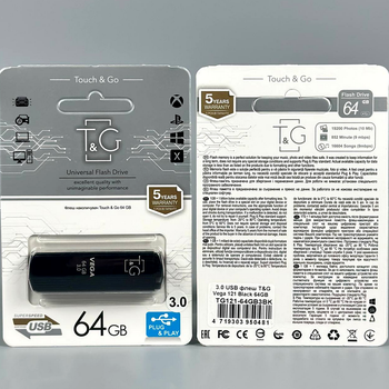 USB флешка 64Гб USB3.0 для хранения данных T&G Vega 121