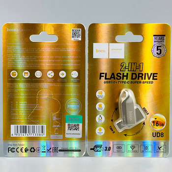 USB флешка 16Гб USB3.0 Type-C скоростная Hoco UD8