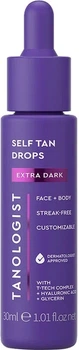 Капли для автозагара Tanologist Self Tan Extra Dark 30 мл (5060489792686)