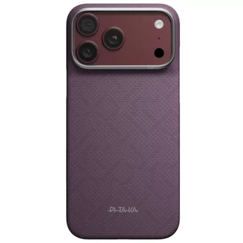 Карбоновый чехол Pitaka Monogram Edge Case PTK Weaving Charoite Purple для iPhone 18 Pro Max | 17 Pro Max (KI1822PM)