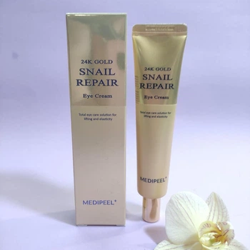 Крем для шкіри навколо очей Medi-Peel 24K Gold Snail Repair Eye Cream із золотом і муцином равлика 40 мл
