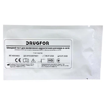 Экспресс-тест для выявления 3 видов наркотиков «солей» в моче DRUGFOR