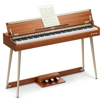Цифрове піаніно Donner DHP-300 PRO Retro Wood (стійка, 3 педалі, пюпітр, блок живлення)