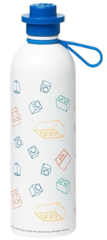 Butelka na wodę NHG LEGO Stainless Steel Bottle Brick Art Line metalowa 725 ml (5711938036263)