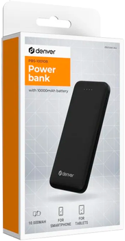 УМБ Denver PBS-10010B 10000 mAh 10W Black (PBS-10010B BLACK)