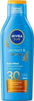 Бальзам для загара Nivea Sun Protect and Bronze SPF 30 200 мл (5900017105840)