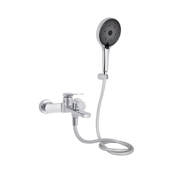 Смеситель для ванны Qtap Slavonice с душевым гарнитуром QTSLV259CRM48034 Chrome