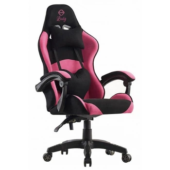 Крісло геймерське Bonro Lady 806 чорно-рожеве