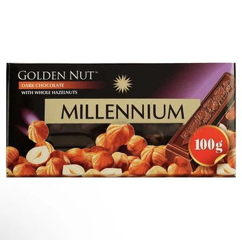 Шоколад Millennium Golden Nut чорний з фундуком 100г