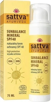 Солнцезащитный крем Sattva SunBalance Mineral SPF 40 75 мл (5906843820896)