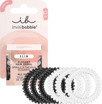 Набір резинок для волосся Invisibobble Slim Day and Night спіральні 6 шт (4063528059031)