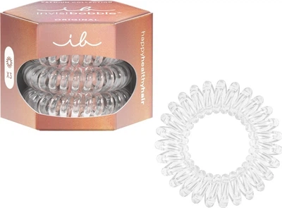 Набір резинок для волосся Invisibobble Original Premium спіральні Crystal Clear 3 шт (4063528066923)