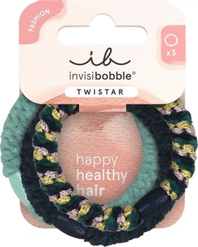 Набір резинок для волосся Invisibobble Twistar плетені Blue Balance 3 шт (4063528088550)