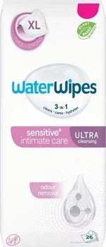 Chusteczki do higieny intymnej WaterWipes Sensitive+ Intimate Care dla osób z problemem nietrzymania moczu 26 szt (5099514005224)