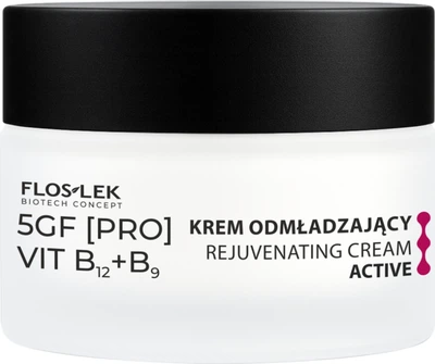Krem do twarzy Floslek Active 5GF Pro Vit B12+B9 odmładzający 50 ml (5905043026831)