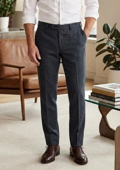 Мужские классические шерстяные брюки Marks & Spencer р. 40/31 Tailored Fit