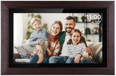 Цифрова фоторамка Kruger&Matz FRAMEO Wi-Fi 15.6″ Дерев'яна (KM1102-15)