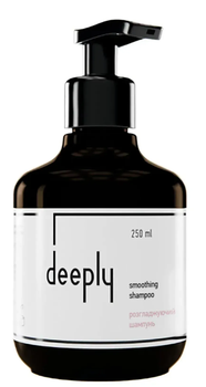 Шампунь разглаживающий deeply smoothing shampoo 250 мл для всех типов волос с алоэ вера и ламинарией против пушистости
