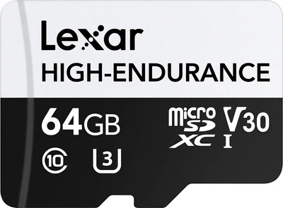Карта памяти Lexar High-Durability microSDXC 64GB UHS-I U3 V30