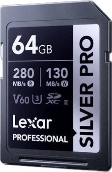 Карта пам'яті Lexar 1667x SDXC 64GB Class 10 UHS-II U3 V60