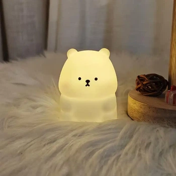 Ночник "Мишка-Щенок" с мягкой, неблестящей LED подсветкой.