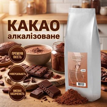 Какао порошок алкализированный OLAM 1 кг, премиум качества, оригинал