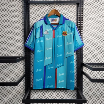 Ретро футбольна футболка Барселона виїзна бірюзова сезон 1996-1997 розмір M вінтажна джерсі Barcelona