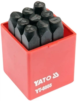Набор клейм YATO цифры 8 мм 9 единиц (5906083968556)