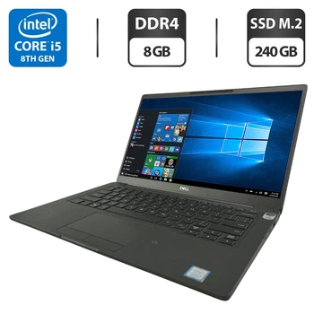 Ультрабук Dell Latitude 7400 / 14" (1920x1080) IPS / Intel Core i5-8265U (4 (8) ядра по 1.6 - 3.9 GHz) / 8 GB DDR4 / 240 GB SSD M.2 / Intel UHD Graphics 620 / WebCam б/у