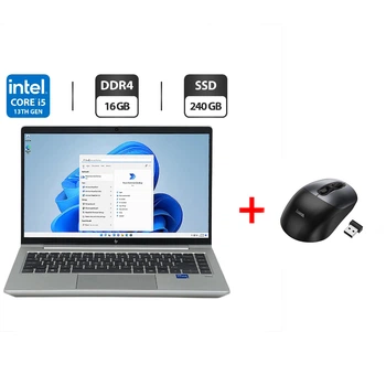 Ультрабук HP EliteBook 640 G10 / 14" (1920x1080) IPS / Intel Core i5-1335U (10 (12) ядер по 3.4 - 4.6 GHz) / 16 GB DDR4 / 240 GB SSD / Intel Iris Xe Graphics / WebCam б/в + Подарунок Бездротова миша HOCO GM28