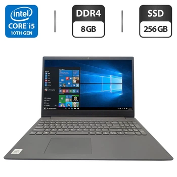 Ноутбук Lenovo V15IIL / 15.6" (1920x1080) IPS / Intel Core i5-1035G1 (4 (8) ядра по 1.0 - 3.6 GHz) / 8 GB DDR4 / 256 GB SSD / Intel UHD Graphics / WebCam б/у