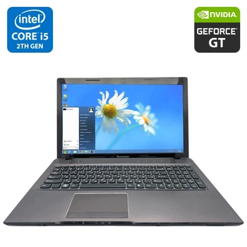 Ноутбук Lenovo IdeaPad Z570 / 15.6" (1366x768) TN / Intel Core i5-2430M (2 (4) ядра по 2.4 - 3.0 GHz) / 8 GB DDR3 / 500 GB HDD / nVidia GeForce GT 540M, 2 GB GDDR3, 64-bit / WebCam / DVD-ROM / АКБ не держит б/у