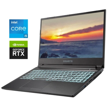 Игровой ноутбук Gigabyte G5 GD / 15.6" (1920x1080) IPS / Intel Core i5-11400H (6 (12) ядер по 2.7 - 4.5 GHz) / 16 GB DDR4 / 512 GB SSD NVMe / nVidia GeForce RTX 3050, 4 GB GDDR6, 128-bit / WebCam б/у