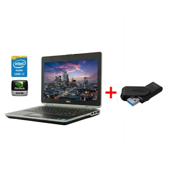 Ноутбук Б-клас Dell Latitude E6430 / 14" (1600x900) TN / Intel Core i7-3520M (2 (4) ядра по 2.9 - 3.6 GHz) / 8 GB DDR3 / 500 GB HDD / nVidia NVS 5200M, 1 GB GDDR5, 64-bit / WebCam / DVD-ROM б/в + Подарунок Флеш-накопичувач Kingston 64GB