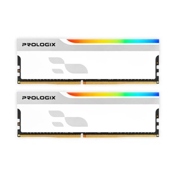Модуль пам'яті для комп'ютера DDR5 32 GB (2x16GB) 5600 MHz Onyx White RGB Prologix (PRO32GB5600YWR5K)
