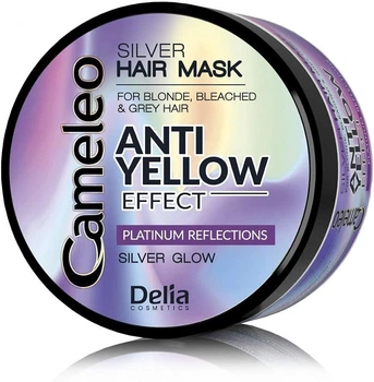 Маска для волос Delia Cosmetics Cameleo Silver Hair Mask с анти-желтым эффектом,200мл