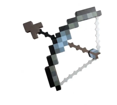 Игрушечный лук со стрелой Майнкрафт (Minecraft), коричневый
