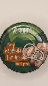 Веганський овочевий паштет Vemondo з грибами 120 г