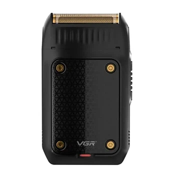 Аккумуляторная бритва VGR V-353 BLACK с триммером для ухода за бородой и усами