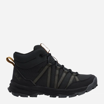 Подростковые демисезонные термо ботинки для мальчика Jack Wolfskin Wild Hike Texapore Mid K A66695_6350 39 (5.5UK/6.5USA) Темно-серые (4064886769228)