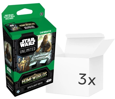 Zestaw kart Fantasy Flight Games Star Wars: Unlimited Card Game - Światy ojczyste - Spotlight Deck - Chewbacca 3 szt (ZES841333140359)