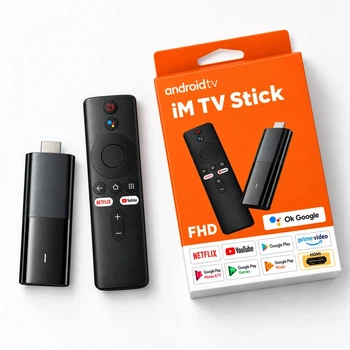 Андроид приставка для телевизора Android 14 ОЗУ 2 ГБ ПЗУ 16 ГБ Wi-Fi 2.4/5 ГГц HDMI-стык черный