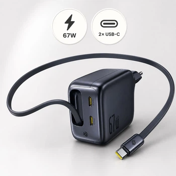 Ładowarka sieciowa Baseus EnerCore CJ11 67W 3C EU czarna (6932172696498)