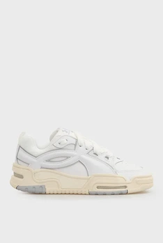 Білі шкіряні кросівки UA HB Under Armour 12.5/14 6005922-105