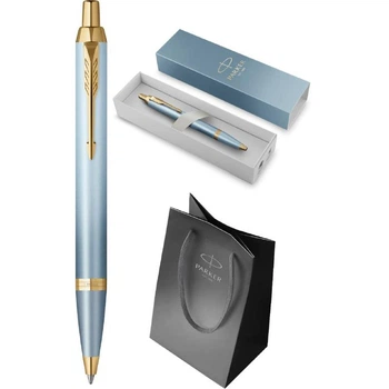 Ручка шариковая Parker IM Rituals Turquoise Green GT BP + Пакет Parker Rituals