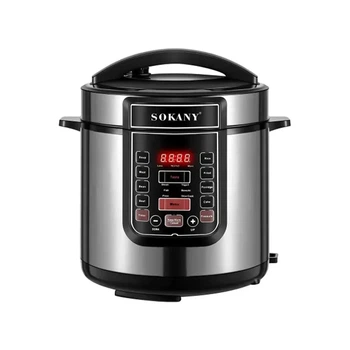 Мультиварка электрическая Sokany пластиковая 7 л серебристая антипригарная