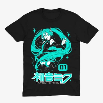 Футболка Hatsune Miku Neon 01 Черный M (kr4-262-black-M)
