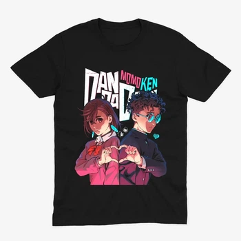 Футболка Dandadan Момо та Окарун Чорний M (kr4-94-black-M)