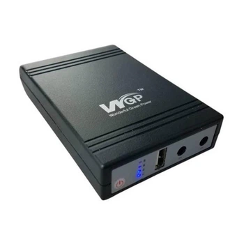 ДБЖ UPS для роутера MINI DC WGP103 (10400mAh, 5V, 9V, 12V) Black